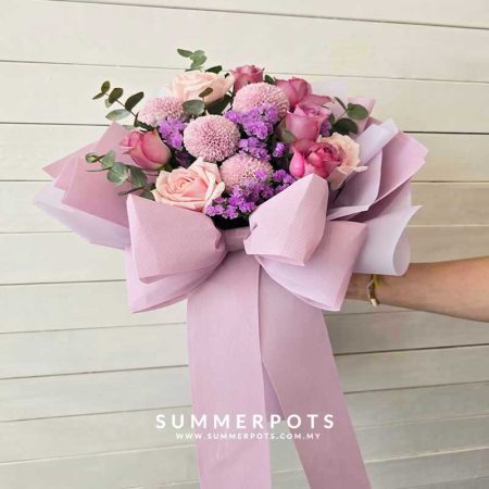 Purple Roses Bouquet 590